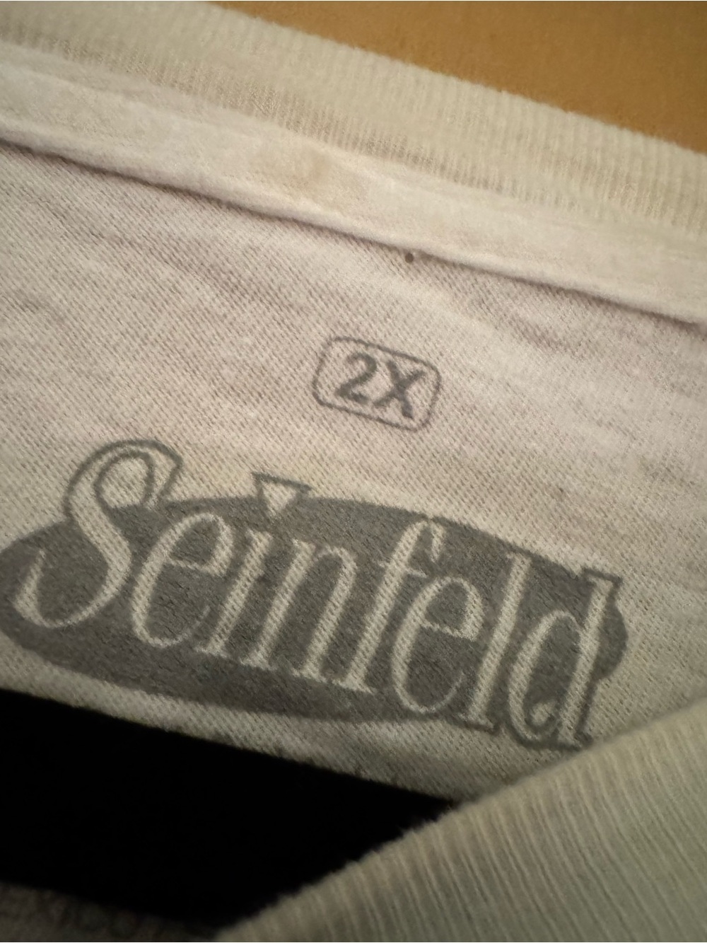 Seinfeld White Graphic Tee Vintage TV Logo Shirt 2XL 90’s - Picture 3 of 3